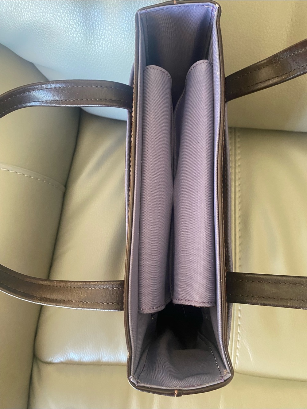 Vintage Longchamp Brown Leather Structured Tote - Picture 11 of 14
